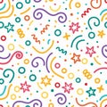 Colorful confetti pattern Royalty Free Stock Photo