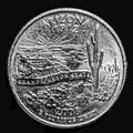 Here is a quarter dollar representing Arizona.