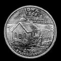 Here is a quarter dollar representing Iowa.