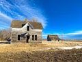 A long abandoned Farmhouse on an old forgotten farm