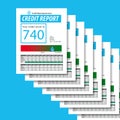Here is a stack of credit reports
