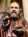 Statue of Saint Padre Pio at St Columba's Church - Long Tower, Derry, Northern Ireland Royalty Free Stock Photo