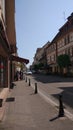 Here is the street in a small town in France