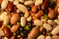 Variety of beans, legumes, peas and lentils Royalty Free Stock Photo