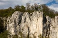 A stone mountain on the Danube breakthrough, on a forest edge.