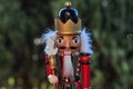 Nutcracker soldier waiting for christmas Royalty Free Stock Photo