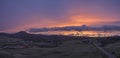 Herebost sunset panorama Royalty Free Stock Photo