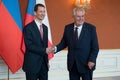 Hereditary Prince Alois and Milos Zeman