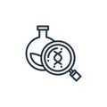 heredity vector icon. heredity editable stroke. heredity linear symbol for use on web and mobile apps, logo, print media. Thin
