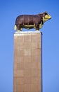 A Hereford monument stands in Kansas City, Missouri, known as the beef capital