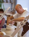 Potter in Herend Porcelain Factory in Hungary