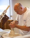 Potter in Herend Porcelain Factory in Hungary