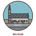 Herentals. Cities and towns in Belgium Royalty Free Stock Photo