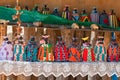 Herero dolls souvenir for sale on a stall in Windhoek Namibia south west Africa Royalty Free Stock Photo