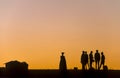 Herero people in Kaokoland, Namibia Royalty Free Stock Photo