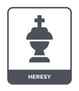 heresy icon in trendy design style. heresy icon isolated on white background. heresy vector icon simple and modern flat symbol for