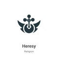 Heresy vector icon on white background. Flat vector heresy icon symbol sign from modern religion collection for mobile concept and