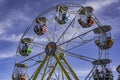 HERINGSDORF / USEDOM, GERMANY - Dec 31, 2019: Ferris wheel on a sunny day Royalty Free Stock Photo