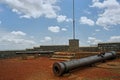 Ng cannon at Upli Buruj or Upli Buruj 16th Century 24m-High Watchtow Bijapur Royalty Free Stock Photo