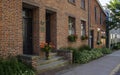 A heritage brick building in Downtown of Charlottetown, Prince Edward Island, Canada Royalty Free Stock Photo