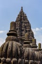 Borobudur complex in Yogjakarta in Java, indonesia