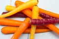 Heritage carrots Royalty Free Stock Photo