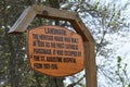 Heritage House Landmark Sign Minocqua, Wisconsin