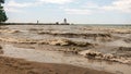 Lighthouse in Port Dover on Lake Erie, Ontario, Canada Royalty Free Stock Photo