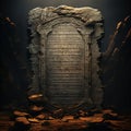 Heritage Preserved: A Window Into Relic Inscriptions Royalty Free Stock Photo