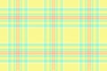 Heritage textile pattern background, fall vector tartan seamless. Mosaic fabric check plaid texture in yellow and mint colors Royalty Free Stock Photo