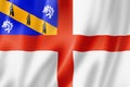 Herm island flag, UK Royalty Free Stock Photo