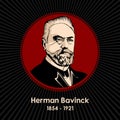 Herman Bavinck 1854 - 1921 was a Dutch Reformed theologian and churchman. He was a significant scholar in the Calvinist Royalty Free Stock Photo