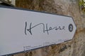 Herman Hesse trail sign