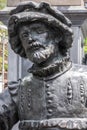 Herman Jacobsen Wormskerck statue on Rembrandtplein, Amsterdam, the Netherlands