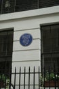 Herman Melville Blue Plaque. London, UK. Royalty Free Stock Photo