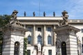 Hermann von Helmholtz statue in front of the Humboldt University, Berlin, Germany Royalty Free Stock Photo