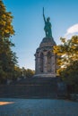 Hermannsdenkmal. Hermann Monument is the highest statue in Germany. It is located in the Teutoburg Forest, North Rhine Westphalia.