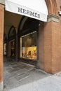 Hermes brand shop in Bologna, Italy