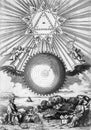 Hermetic illustration of the angelic hosts, by kircher, taken from the work arithmologia