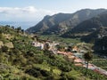 Hermigua town in La Gomera