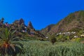 Hermigua valley in La Gomera island - Canary Royalty Free Stock Photo