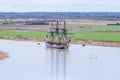 Hermione Boat replica in France Royalty Free Stock Photo