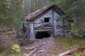 Vintage Ruined Historic Abandoned Forest Cabin Royalty Free Stock Photo