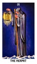 The Hermit Tarot Card Major Arcana Rider Waite Smith