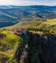 Hermitage in Kolitza peak in Balmaseda, Basque Country, Spain Royalty Free Stock Photo