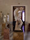 Hermitage Museum. Marble statues in the Hall of Hercules