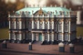 The Hermitage Museum in St. Petersburg, Russia: A Miniature Masterpiece for Scrapbooking. Royalty Free Stock Photo