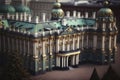 The Hermitage Museum in St. Petersburg, Russia: A Miniature Masterpiece for Scrapbooking. Royalty Free Stock Photo