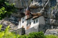 The Hermitage in the rock in Rovereto (Italy)