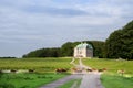 The Hermitage, a royal hunting lodge in Klampenborg of Denmark. Dyrehaven is a forest park north of Copenhagen Royalty Free Stock Photo